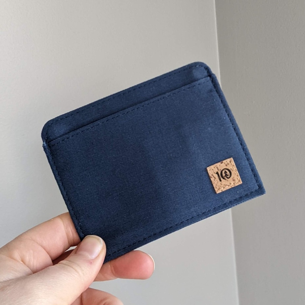 Tentree card holder - navy - New!